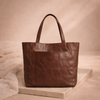 FJØRNA leather tote bag for women, anti-theft travel bag with sturdy handles and sleek design, suitable for everyday use.