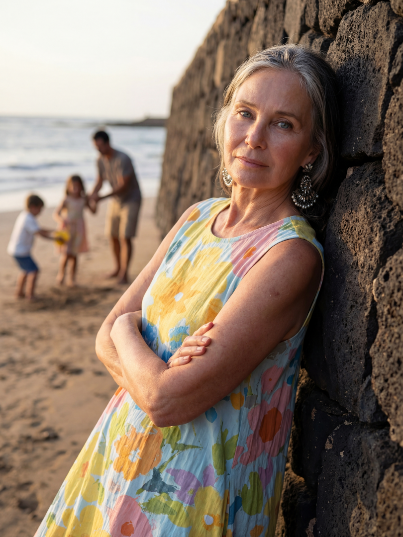 FJØRNA women’s summer midi dress with short sleeves, flowy and lightweight, perfect for warm weather and casual occasions.