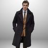 Mason – Men’s Double Breasted Mid-Length Coat | Casual Elegance