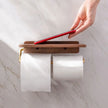 Hepibeth | Premium Toilet Paper Holder with Shelf