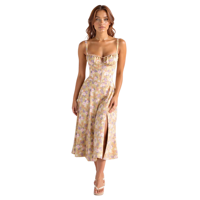 Kiana | Corset Midi Dress