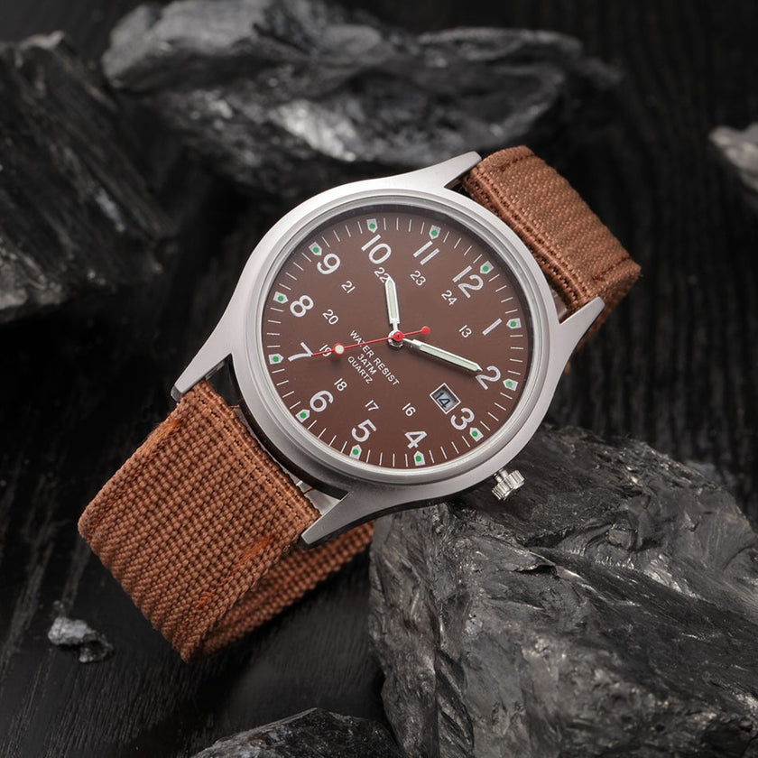 Military Style Calendar Watch