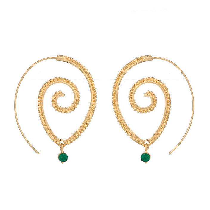 Twisted Spiral Earrings