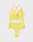 Women's FJØRNA bikini set featuring a flattering fit with a stylish top and matching bottoms, perfect for swimwear fashion.