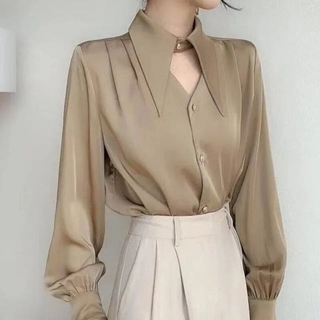 Annie - Sophisticated Long Sleeve Women's Blouse