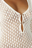 FJØRNA Studio | Crochet Maxi Dress with Flared Sleeves & Gold Details