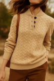 Cashmere Cable Knit Sweater - 9