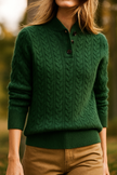 Cashmere Cable Knit Sweater - 6