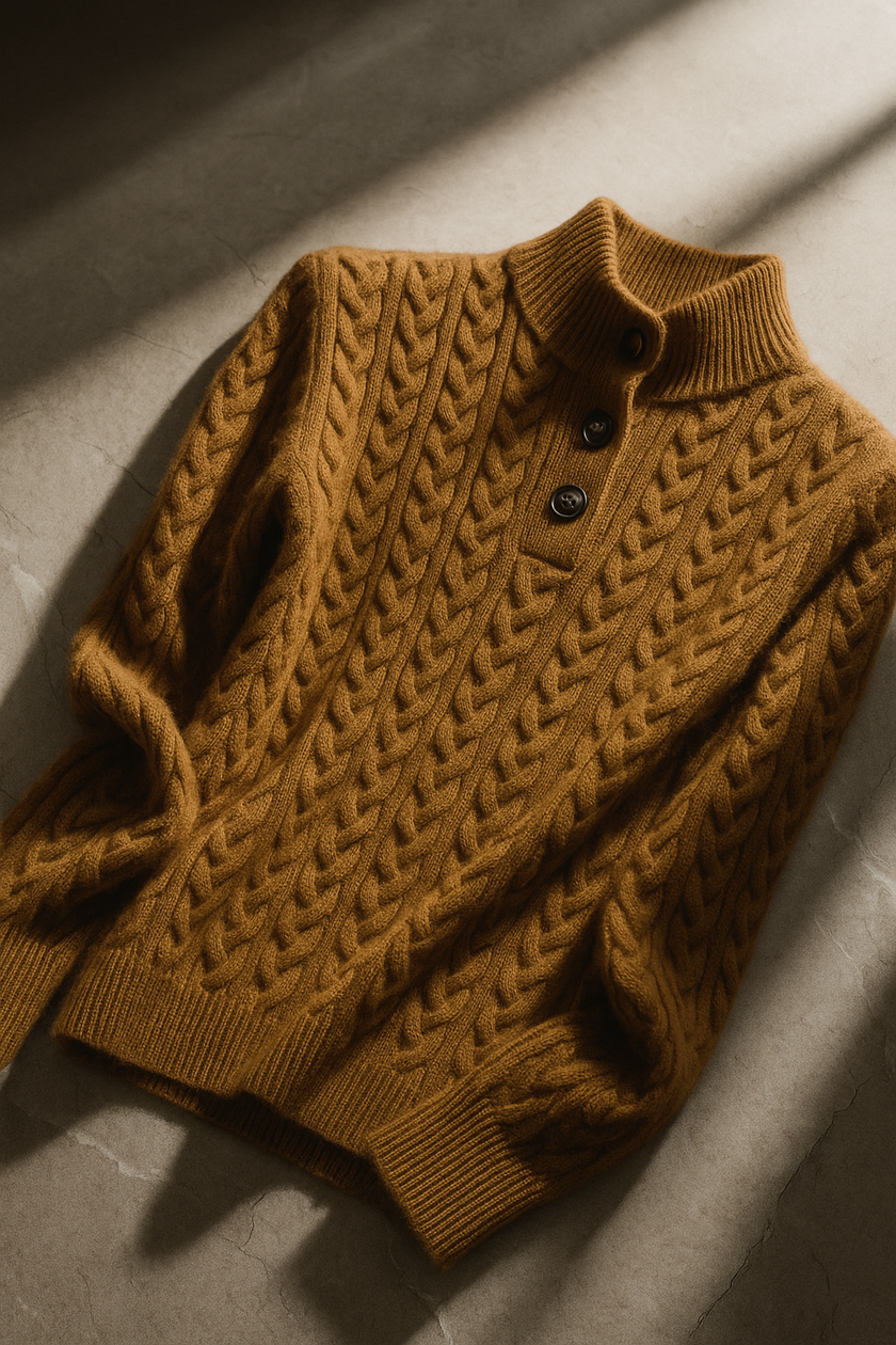 Cashmere Cable Knit Sweater - 22
