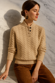 Cashmere Cable Knit Sweater - 21