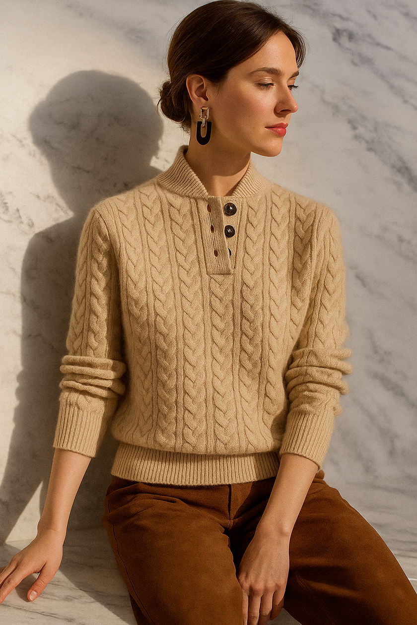 Cashmere Cable Knit Sweater - 21