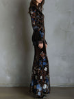 Velvet Floral Elegance Dress Elegance | Evening Dress