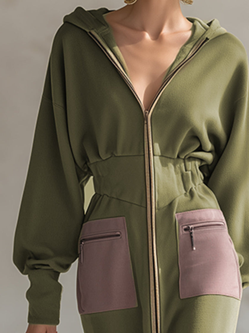 Green Long Sleeve Maxi Dress | Evening Dress