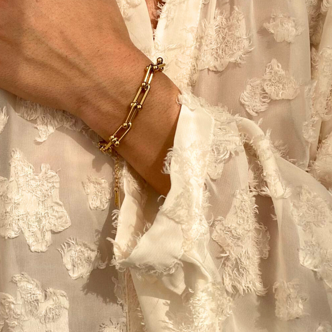 Isla | Waterproof Gold Plated Chain Bracelet – Adjustable Fit