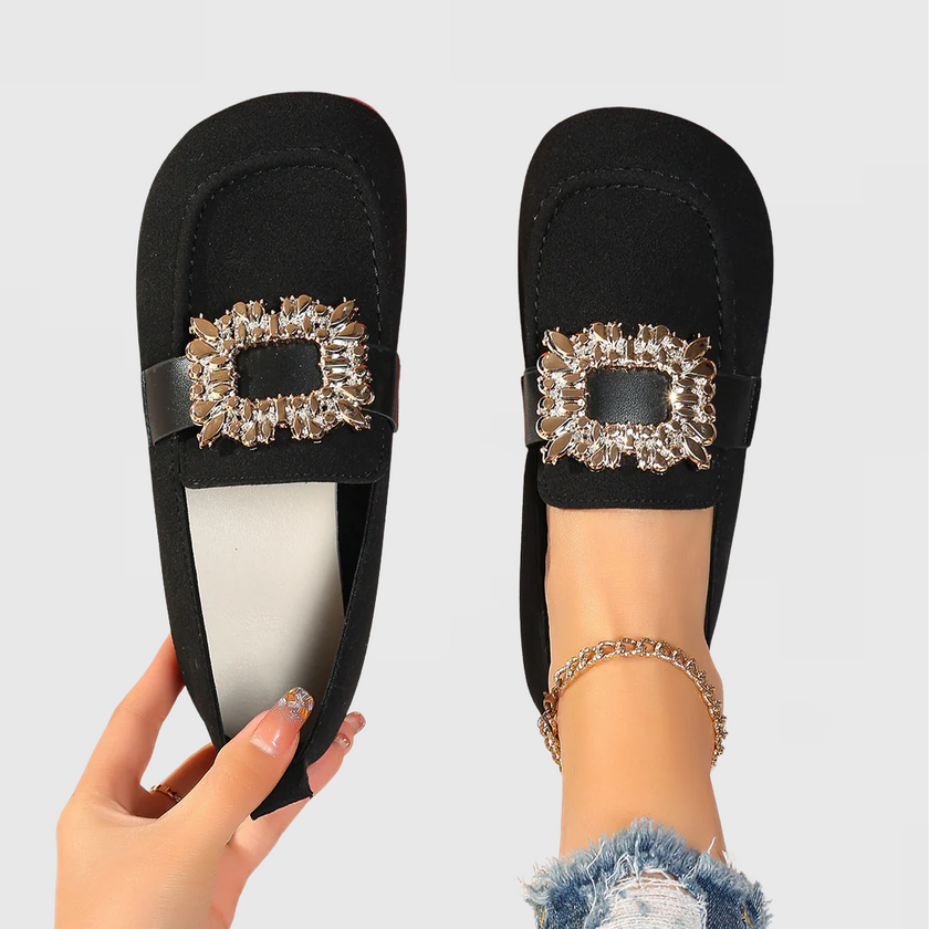 FJØRNA Cataleyrah orthopedic loafers in neutral color, featuring supportive design and comfortable fit for everyday wear.