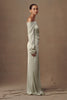 FJØRNA Studio | One-Shoulder Draped Long Sleeve Maxi Dress