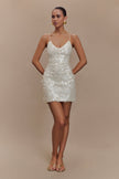 FJØRNA Studio | Sequin Micro Mini Dress with Spaghetti Straps