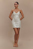 FJØRNA Studio | Sequin Micro Mini Dress with Spaghetti Straps