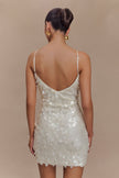 FJØRNA Studio | Sequin Micro Mini Dress with Spaghetti Straps