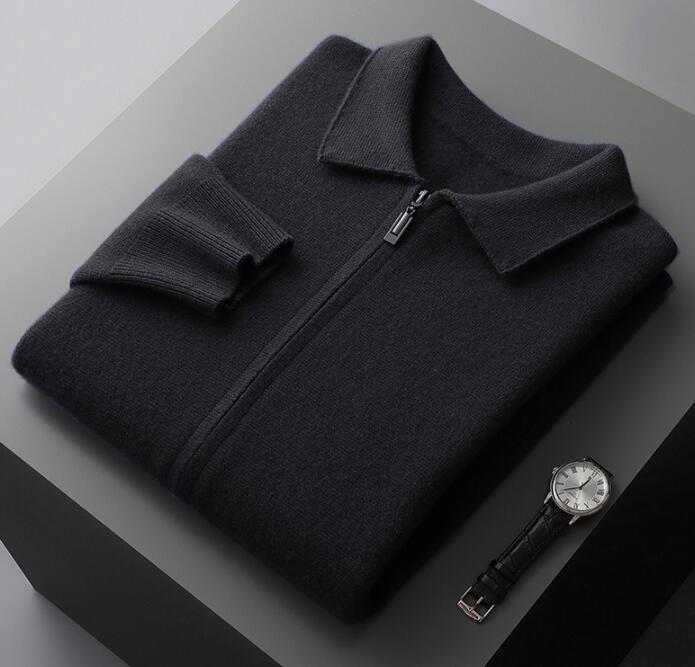 Loose Fit Black Cardigan - 17