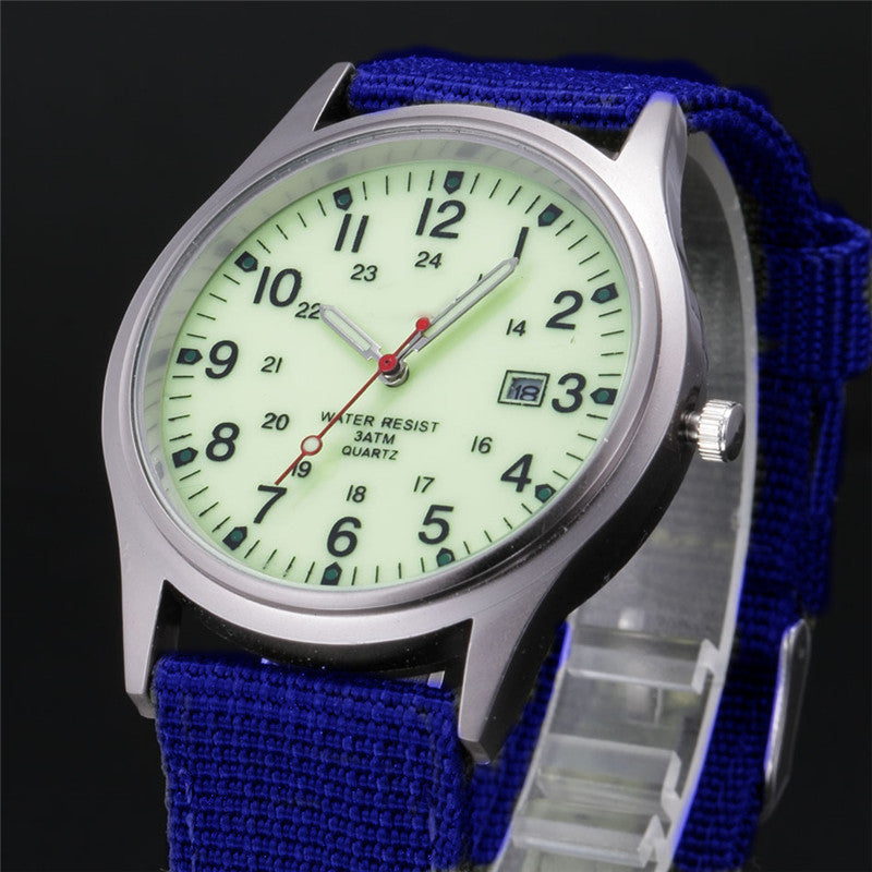 Military Style Calendar Watch