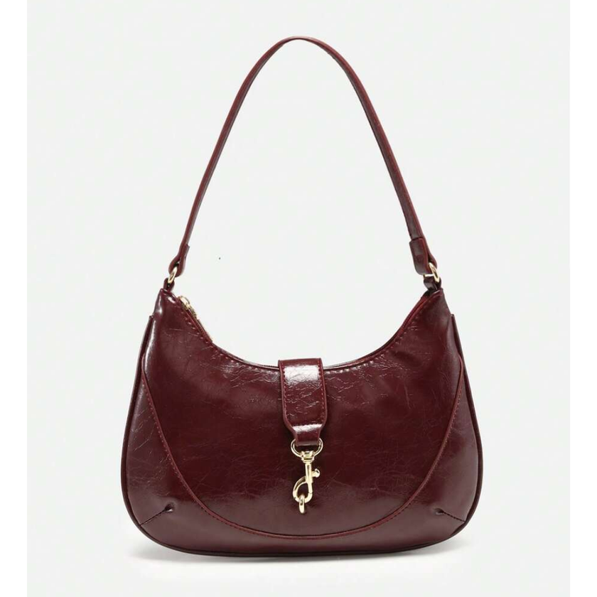 Chic Crescent Bag Burgundy