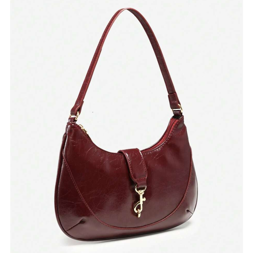 Chic Crescent Bag Burgundy
