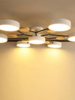 Semi-Flush Modern Halo LED Ceiling Light