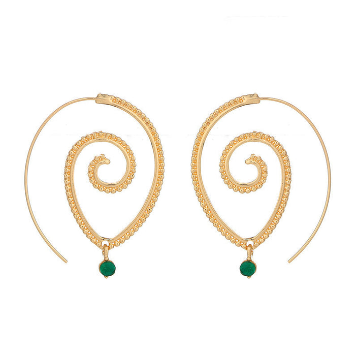 Twisted Spiral Earrings