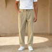 Men’s FJØRNA straight leg corduroy trousers, casual men's pants with a relaxed fit and textured fabric.
