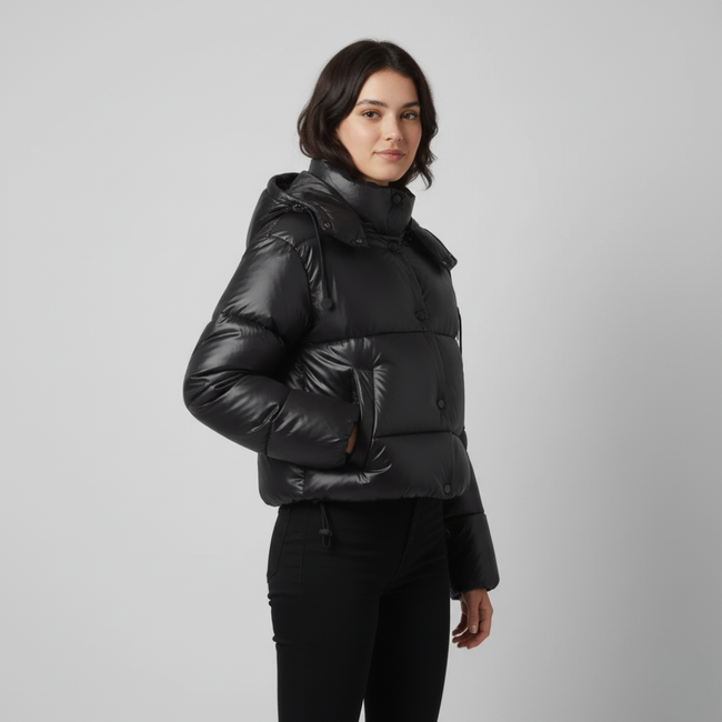 Women’s Puffer Jacket | Seasonal Hooded Look