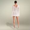 FJØRNA Studio | Retro Crochet Mini Dress with Bell Sleeves