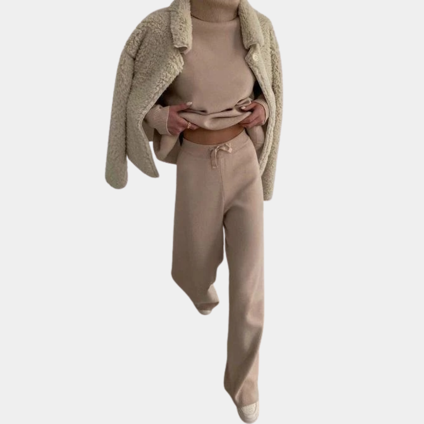 Casual Cotton Set Splicing