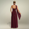 FJØRNA Studio | Maliyah Maxi Dress - Cherry Lacquer