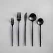 20-Piece Black Stainless Steel Cutlery Set – Modern Minimalist Flatware with Matte Finish for Elegant Dining - 14