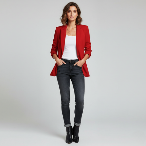 Edythe | Timeless Tailored Blazer with Single Button Closure