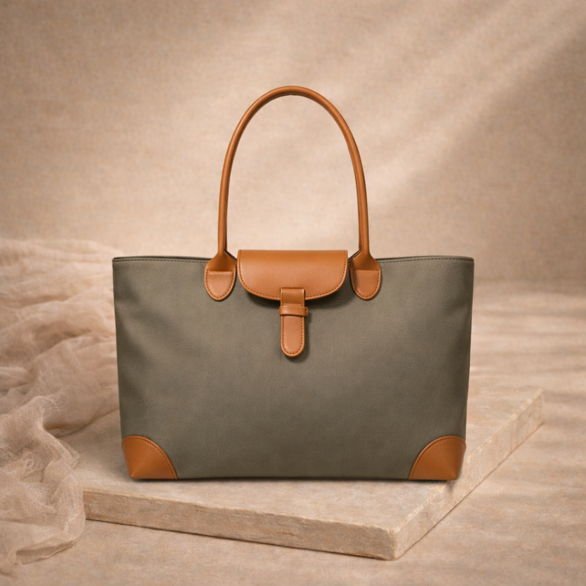 FJØRNA women's tote bag for school, stylish canvas bag with spacious interior and sturdy handles for everyday use.
