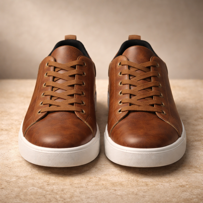 FJØRNA men's trainers showing sleek athletic shoes with lace-up design and cushioned soles, suitable for casual and sports wear.