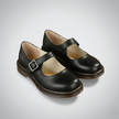Nina - Women's Vintage Mary Jane Shoes - Classic Leather with Strap and Comfortable Sole