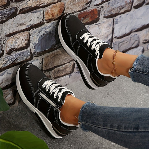 FJØRNA Avalance Messa Orthopedic Sneakers in neutral tones, featuring supportive design and breathable material for comfortable wear.