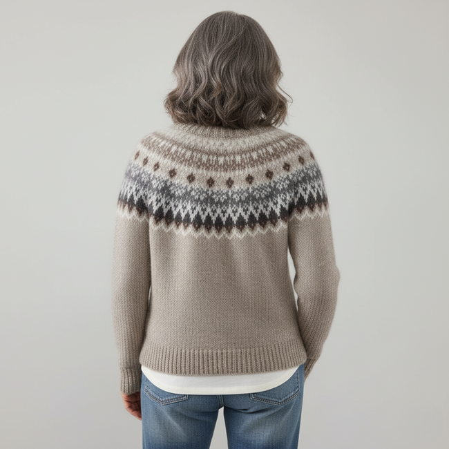 Warm Norwegian Pattern Pullover