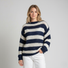 Linde | Women's Striped Knit Sweater