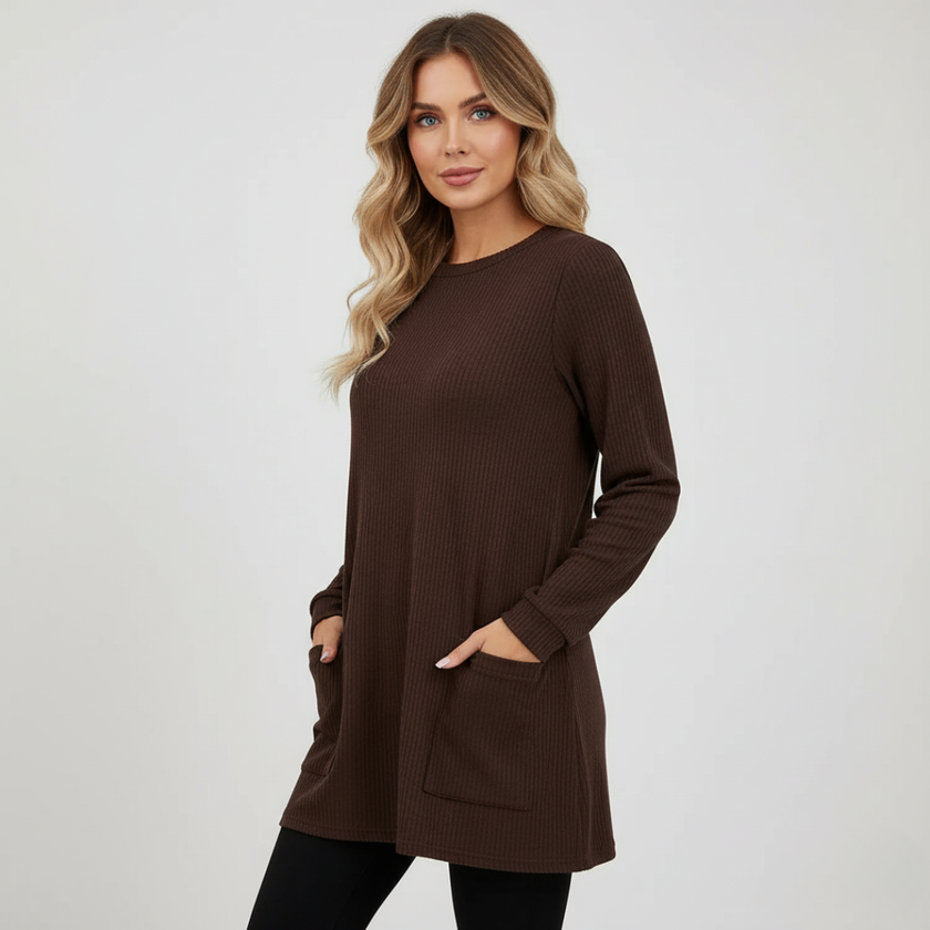 Emma – Crew Neck Women’s Cozy Sweater | Chic Knit