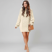Mia – Women's Sweater Oversized Cozy Crew Neck Dress | Pullover