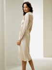 Silje | Stand Collar Silk Dress