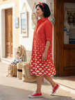 FJØRNA women's summer dress with polka dots and pockets, sleeveless, lightweight fabric, perfect for warm weather.