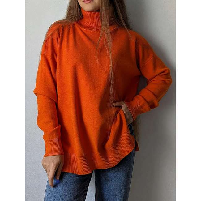 Ava – turtleneck top Women’s Cozy Oversized Jumper 1