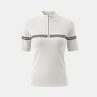 Men's relaxed fit striped T-shirt from FJØRNA with short sleeves, featuring a casual, comfortable design suitable for everyday wear.