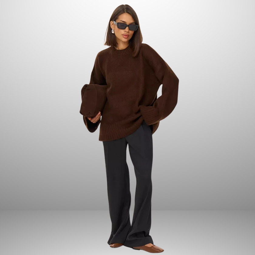 Bella – Women’s Oversized Sweater | Cozy Crew Neck Style 2