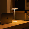 Iron Elegance Rechargeable Touch Lamp – Warm LED Light with Sturdy Metal Construction